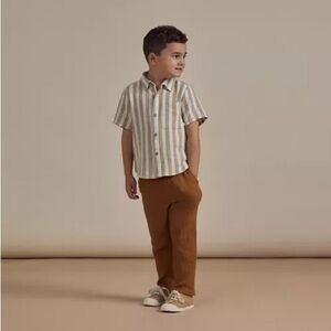Rylee + Cru Boys' 2-3Y Collared Short Sleeved Shirt